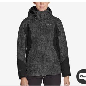 Eddie Bauers Powder Search 3-In-1 Down Jacket, Size S